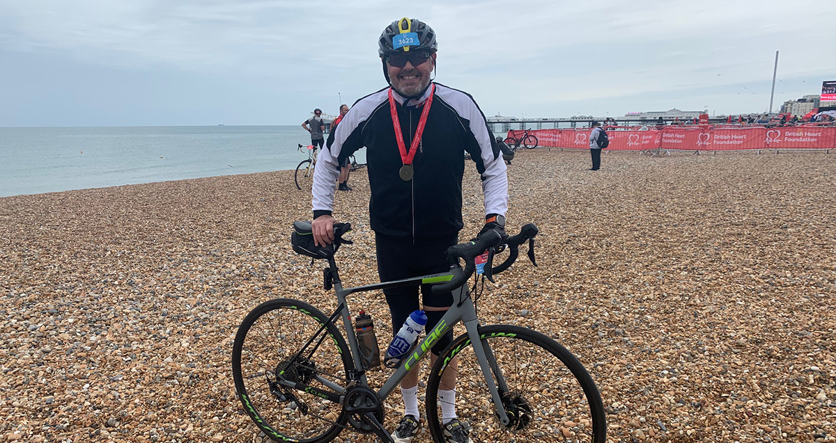 L2B KP at the finish on Brighton Beach