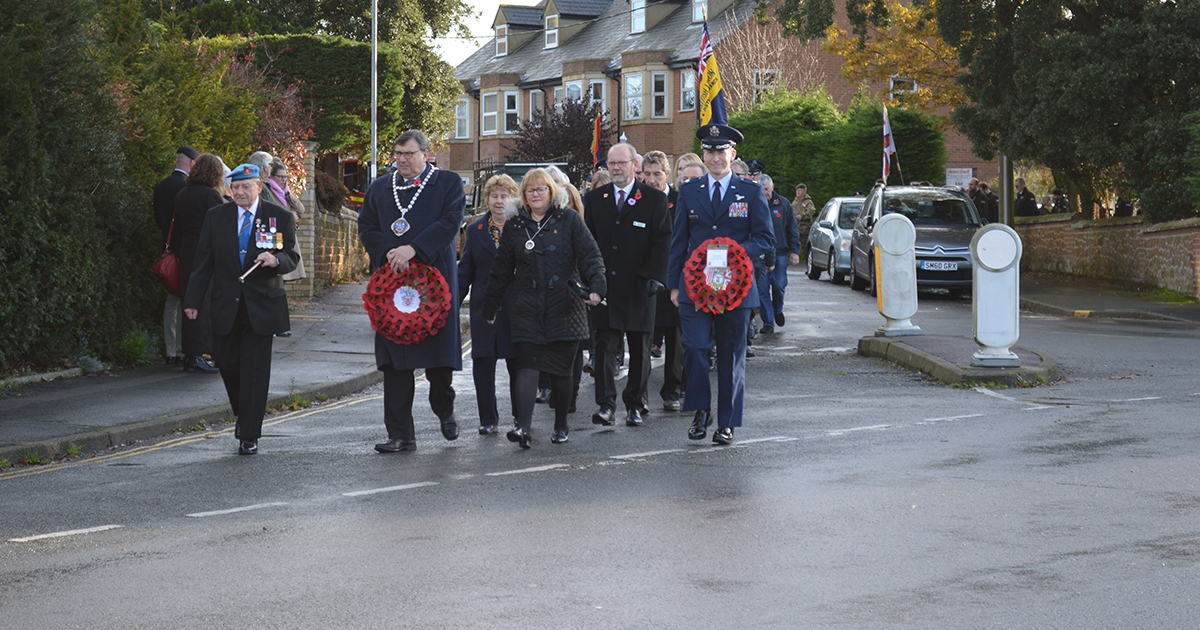 Web mayor leads procession Web mayor leads procession