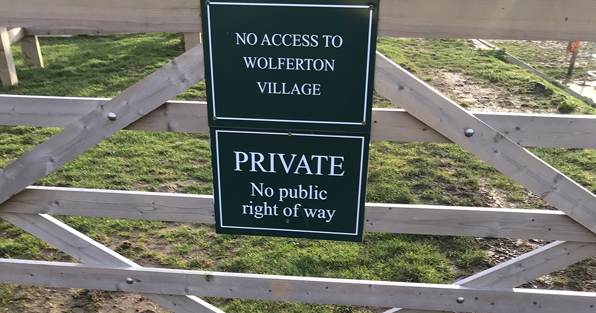Web no access sign