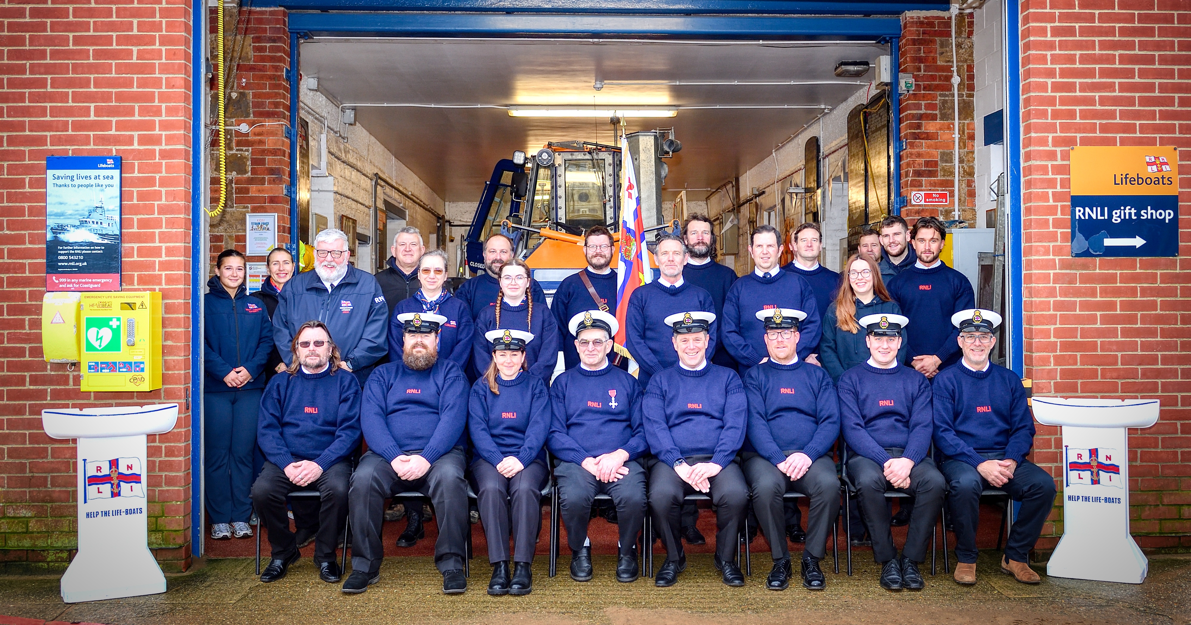 Well deserved honour for vic dade after 47 years of service at hunstanton rnli