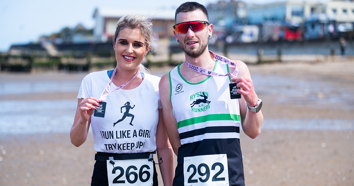 WEB 5K first female, Beth Wilcox & first male, Andy Williamson