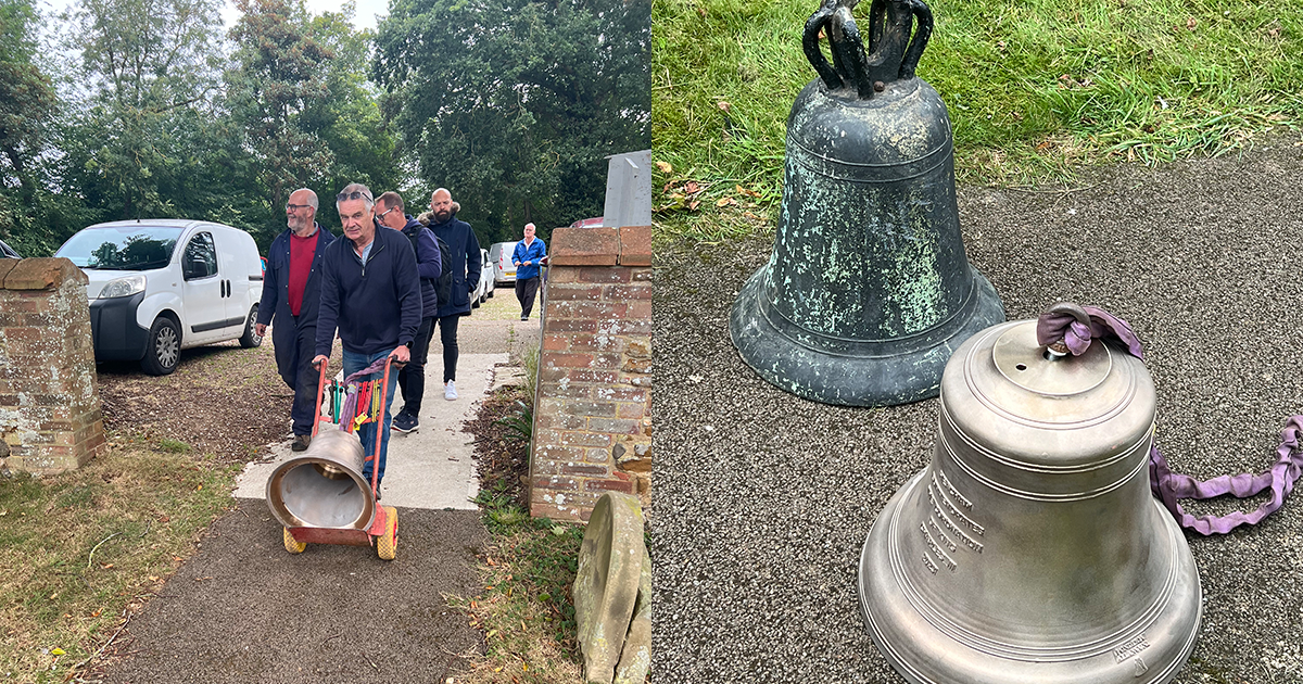 WEB Bell arrives and both bells WEB Bell arrives and both bells