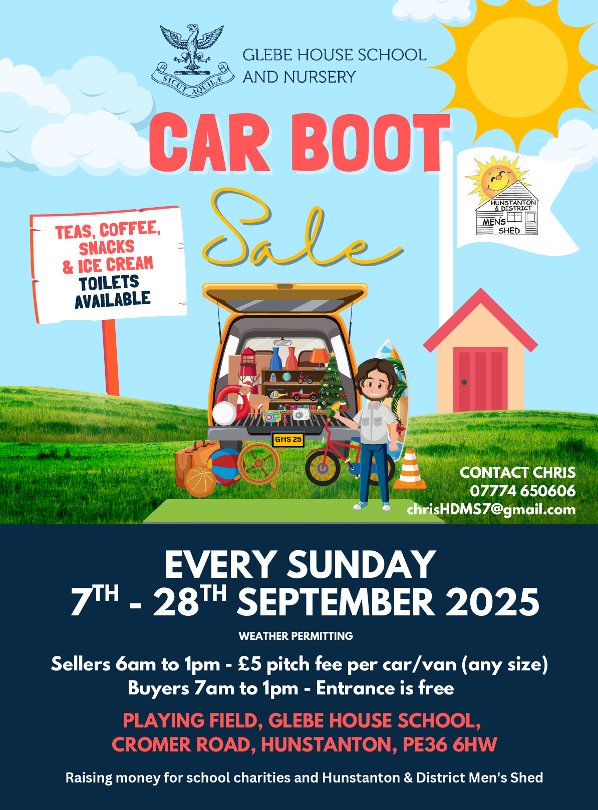 WEB GHS Car Boot Sale SEPT 25   Hunstanton Town & Around   September 2025 Qtr Page