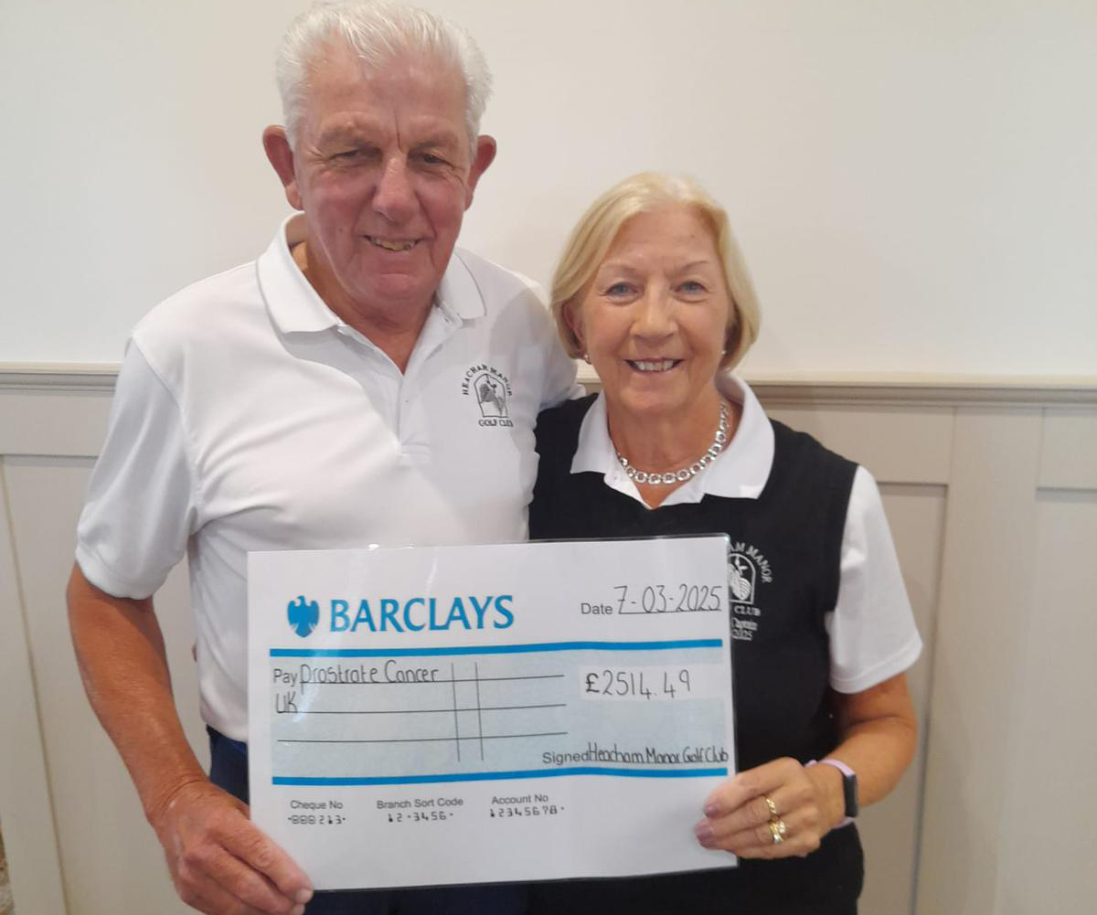 WEB Heacham Manor GC Senior Men’s Captain, Keith Whiting, and Ladies Captain, Phyllis Taylor WEB Heacham Manor GC Senior Men’s Captain, Keith Whiting, and Ladies Captain, Phyllis Taylor