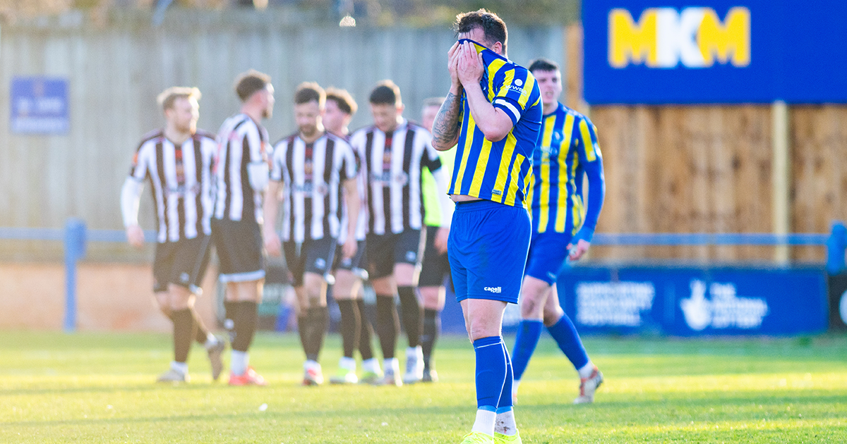 WEB Josh Coulson after Spennymoor scored their third goal WEB Josh Coulson after Spennymoor scored their third goal
