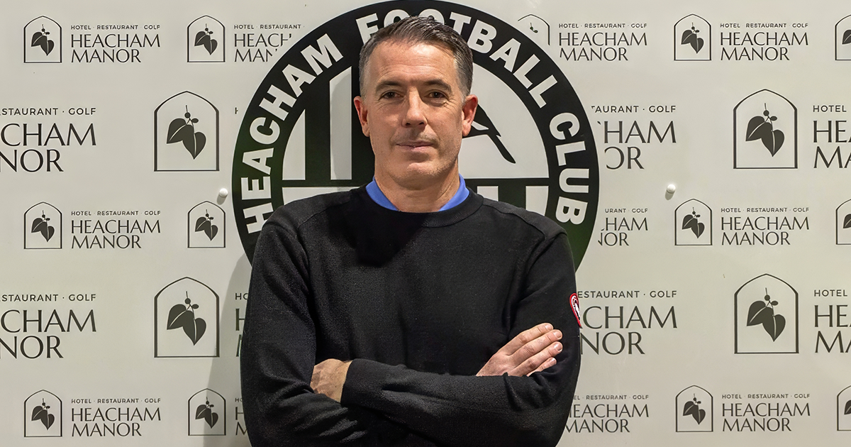 WEB Mark Hunter mgr Heacham FC WEB Mark Hunter mgr Heacham FC