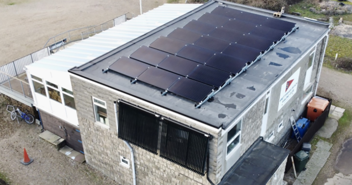WEB solar roof