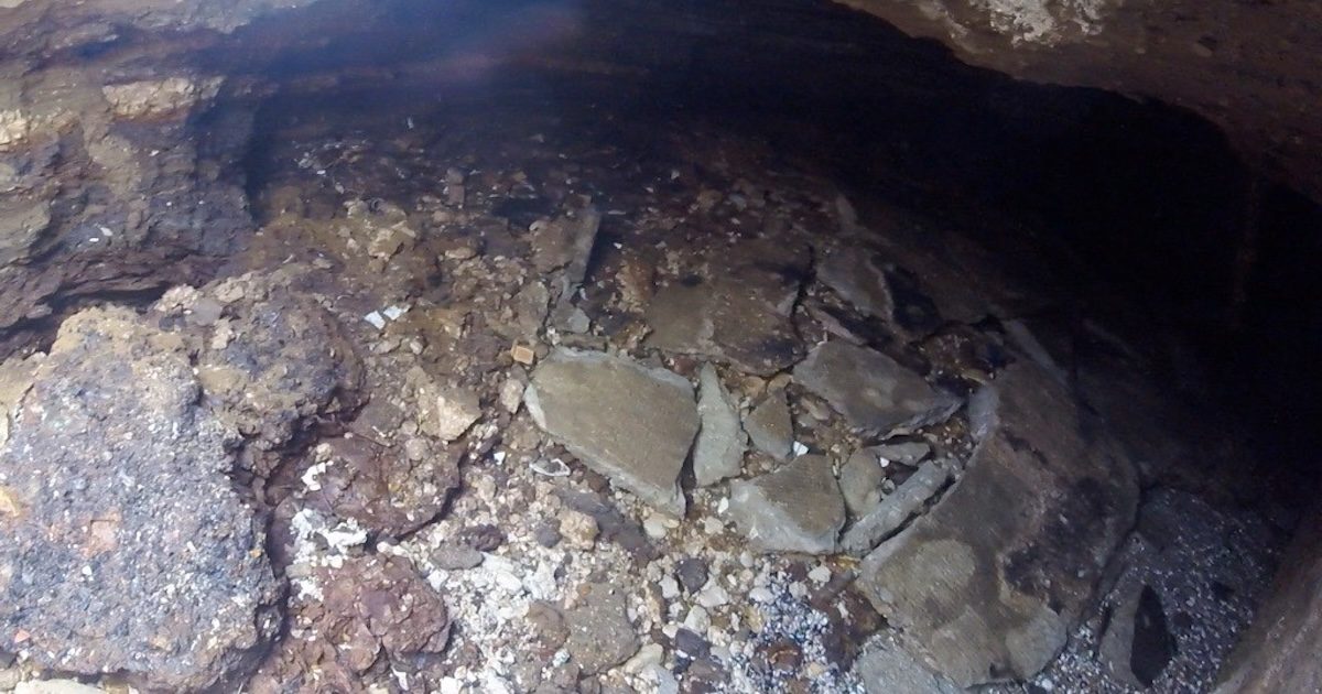 Hunstanton sinkhole - void underneath about the size of a single decker bus