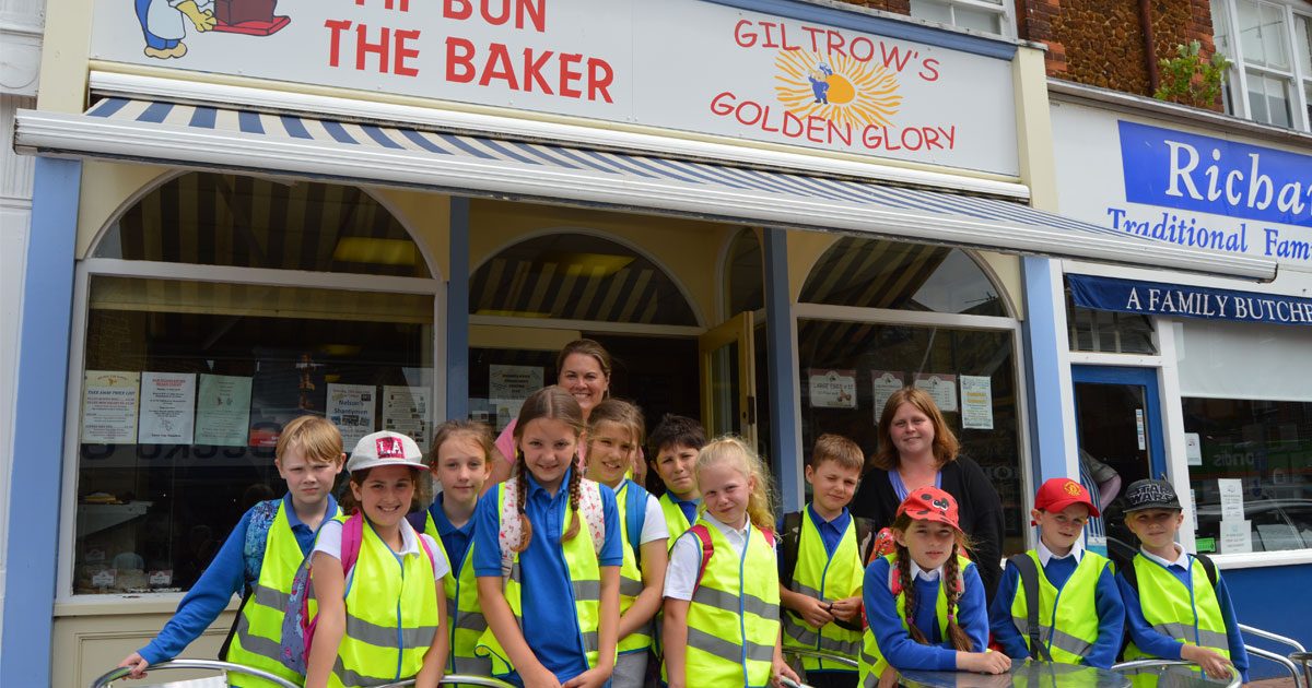 Visit to Mr Bun the Baker is the cherry on the top for local schoolchildren