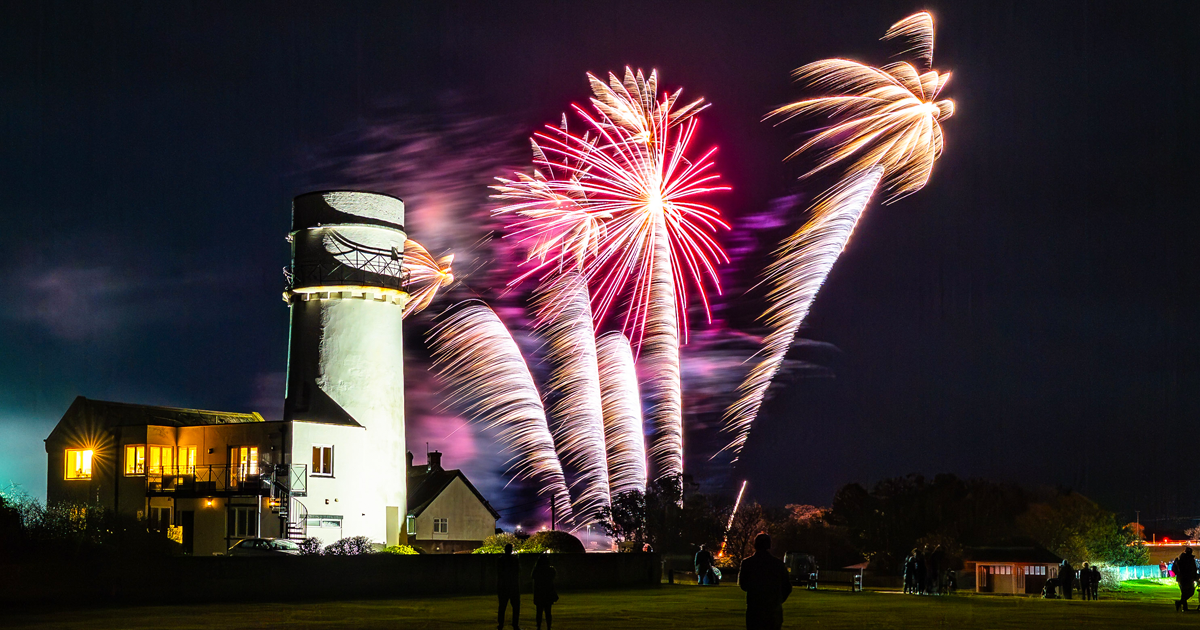 Spectacular fireworks at Hunstanton's Cliff Top