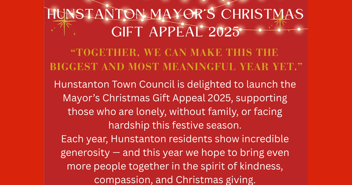 Hunstanton Mayor’s Christmas Gift Appeal