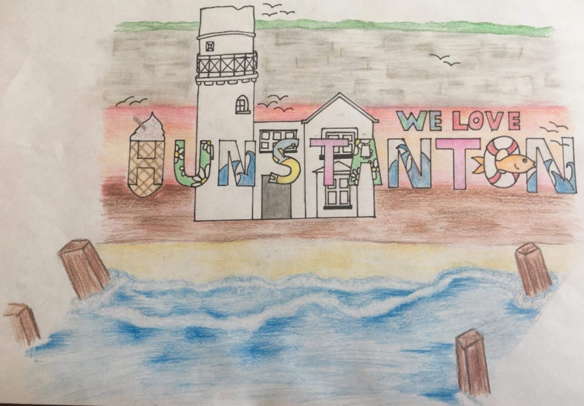 15 year old Zerrin Mitchell wins the  Go Local – Love Hunstanton Logo Competition