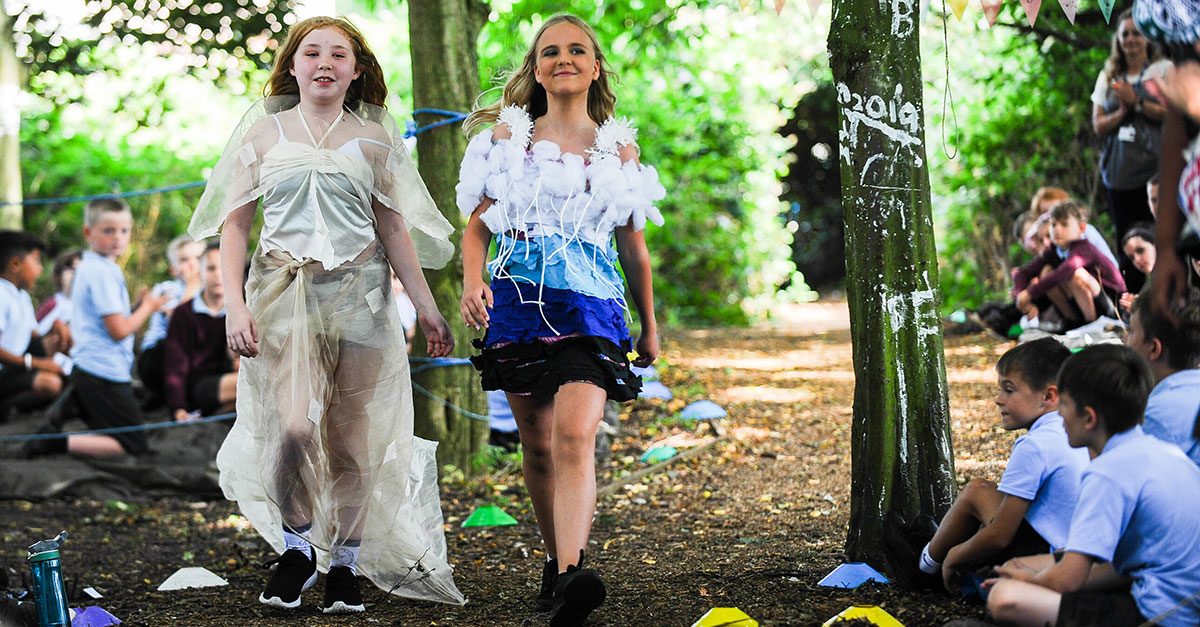 Recycled fashion show at Heacham Junior School
