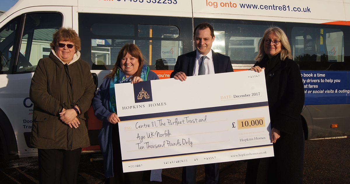 Six charities shortlisted for Hopkins Homes’ vote