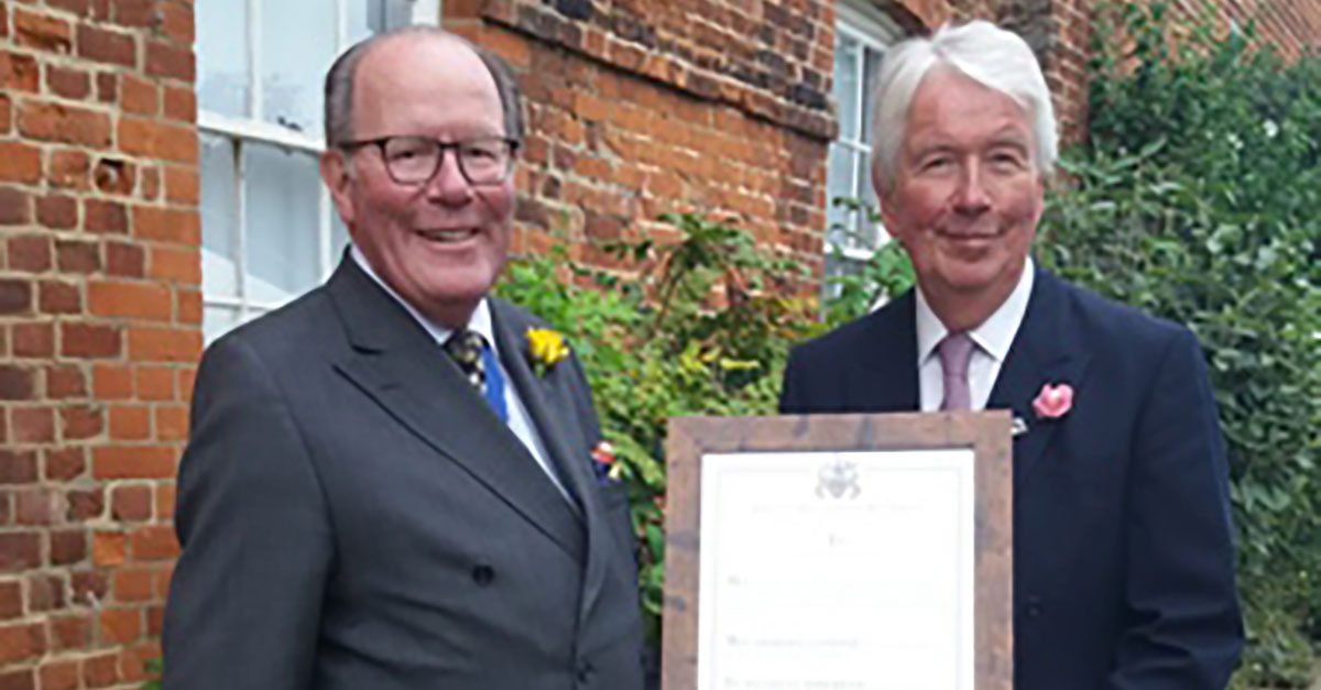 The Lord Lieutenant of Norfolk receives special honour