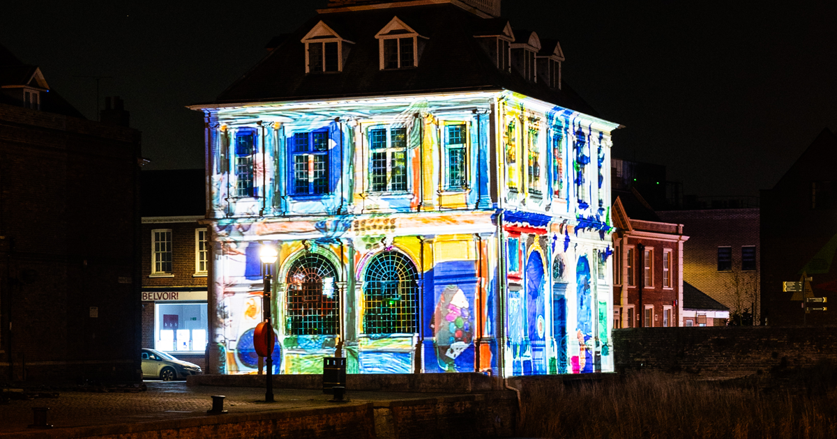Historic buildings lit up to celebrate King's Lynn's maritime heritage