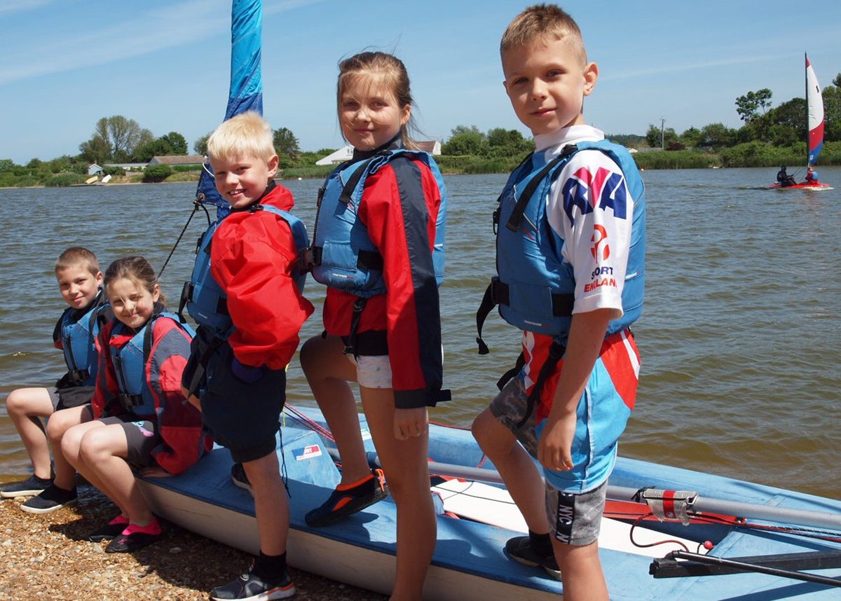 Schools and groups sailing at Snettisham