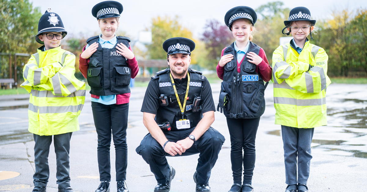 Police-d to meet you!  Officer visits Primary School