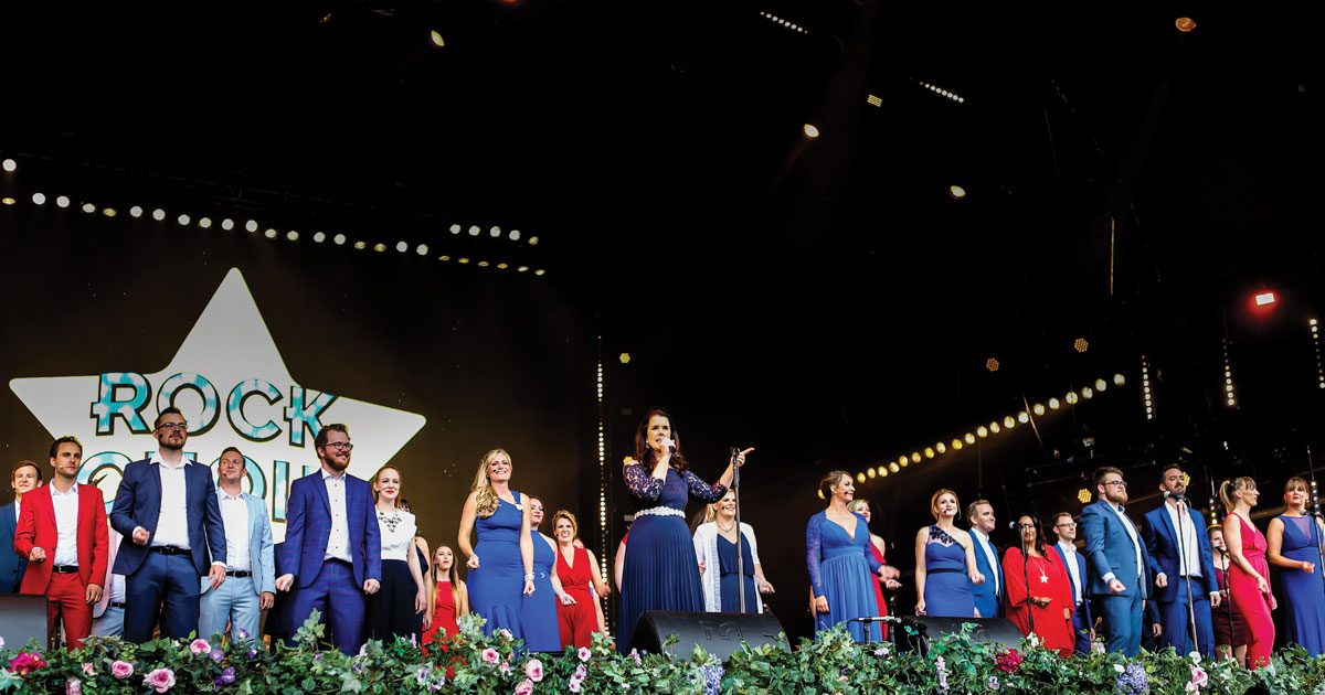 Local Rock Choir in Record-Breaking spectacular Flash-mob at BBC Proms in the Park London event