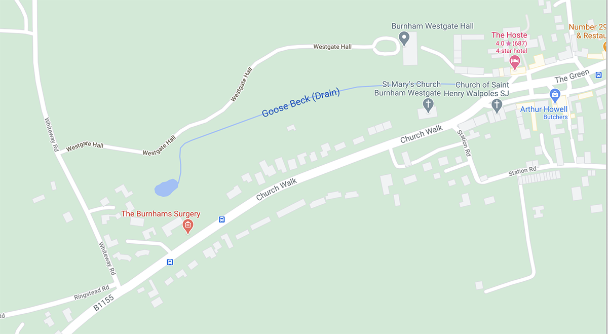 Village road closed to prevent homes flooding in Burnham Market