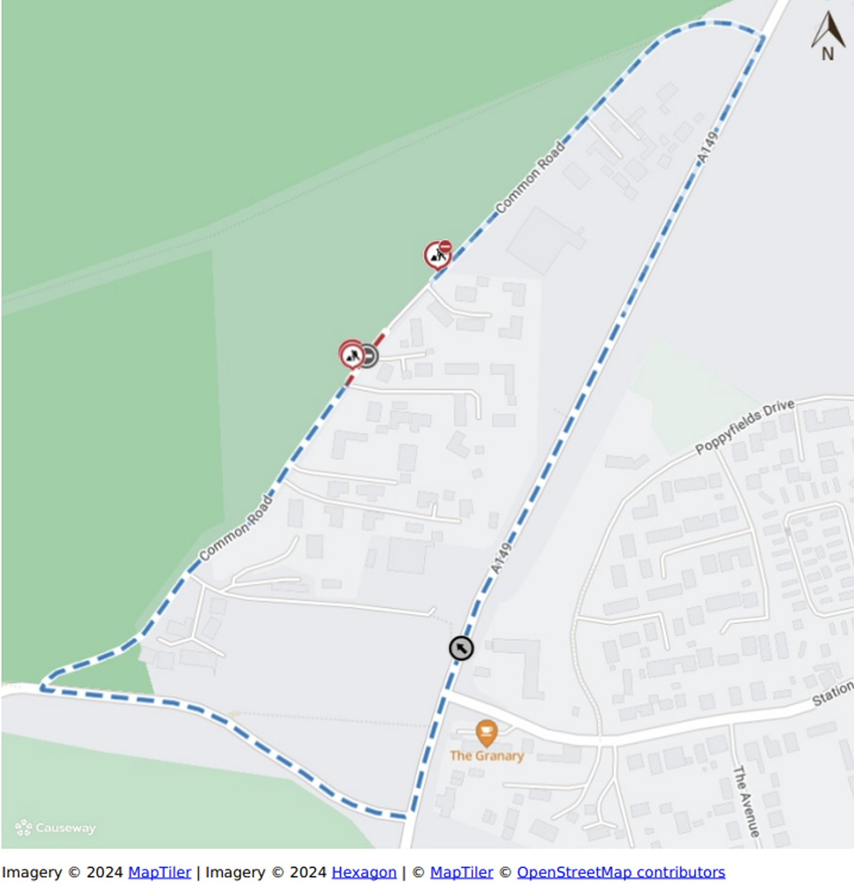 Temporary Closure of Common Road, Snettisham