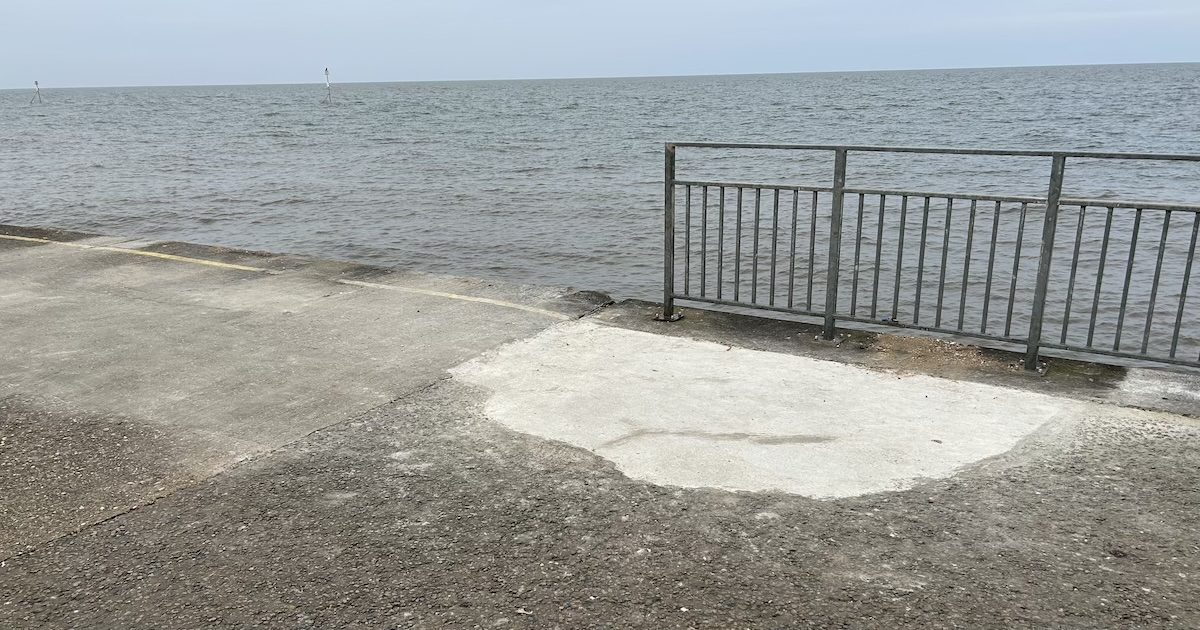Hunstanton sinkhole filled