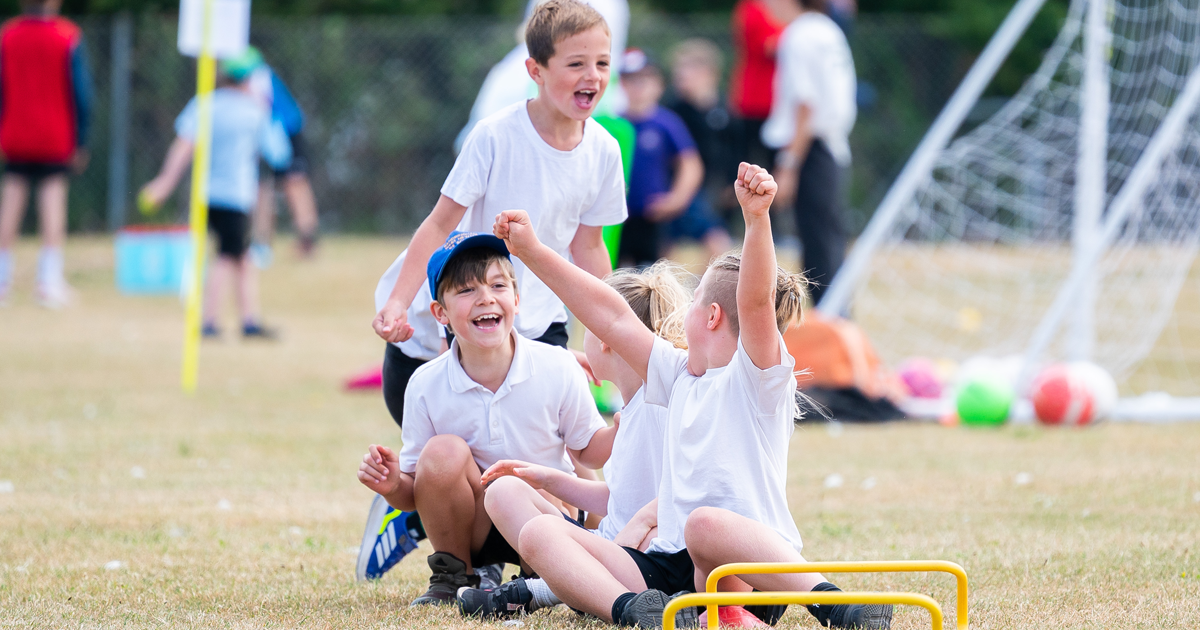 Pupils organise sporting event for hundreds of local children