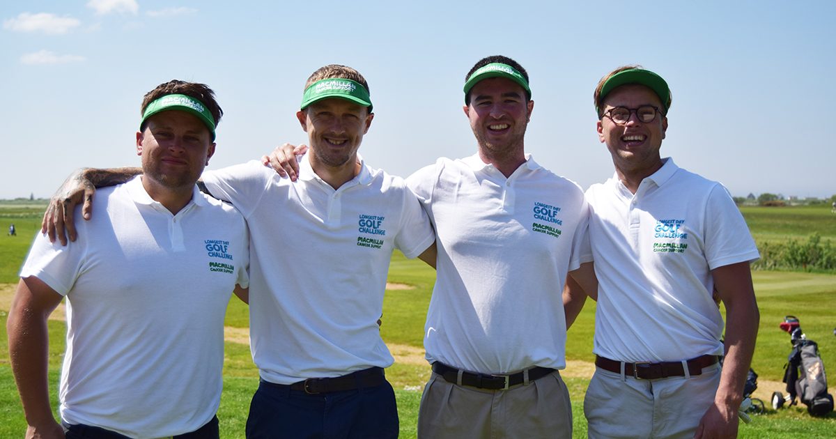 Local heroes take on the Macmillan Longest Day Golf Challenge