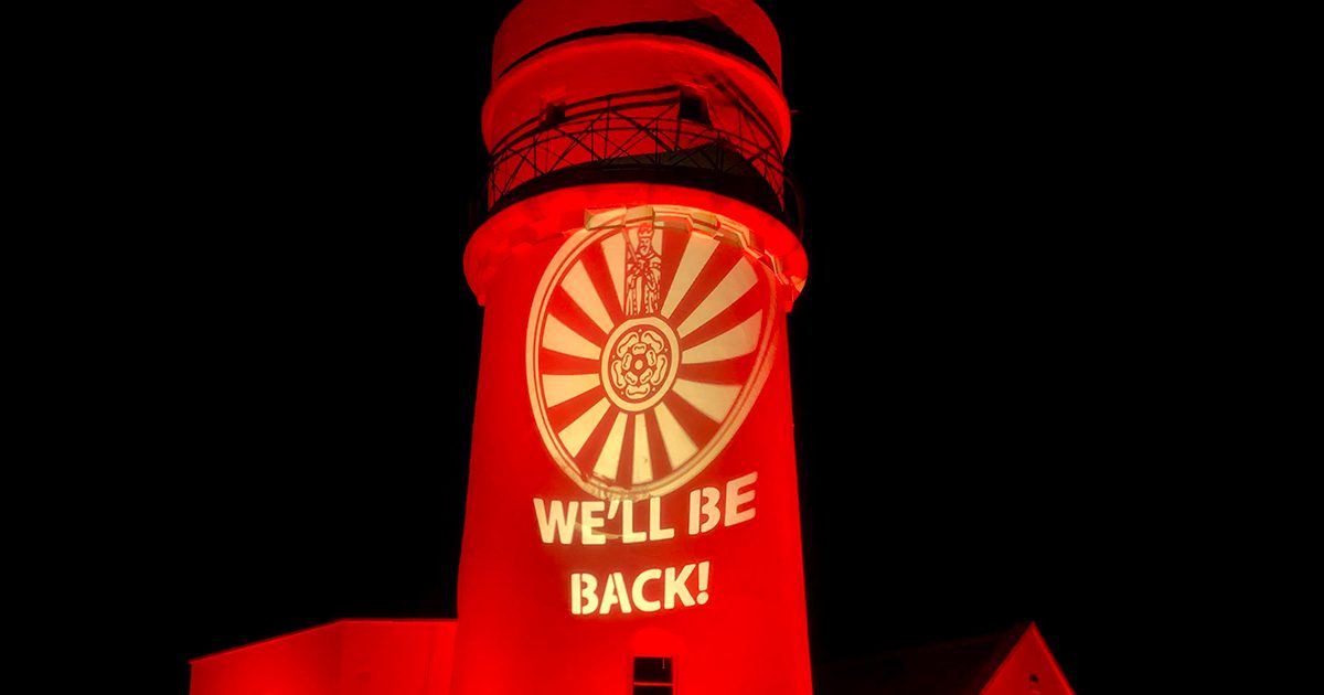 Iconic landmark lit up by Hunstanton Round Table