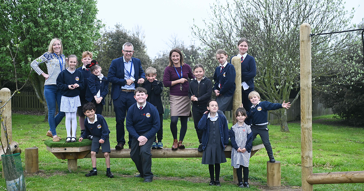 James Wild MP visits Hunstanton Primary School and is quizzed on Parliament and pineapple