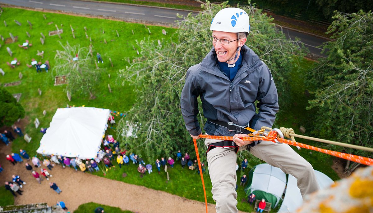 Dersingham abseilers descend for disabled loos