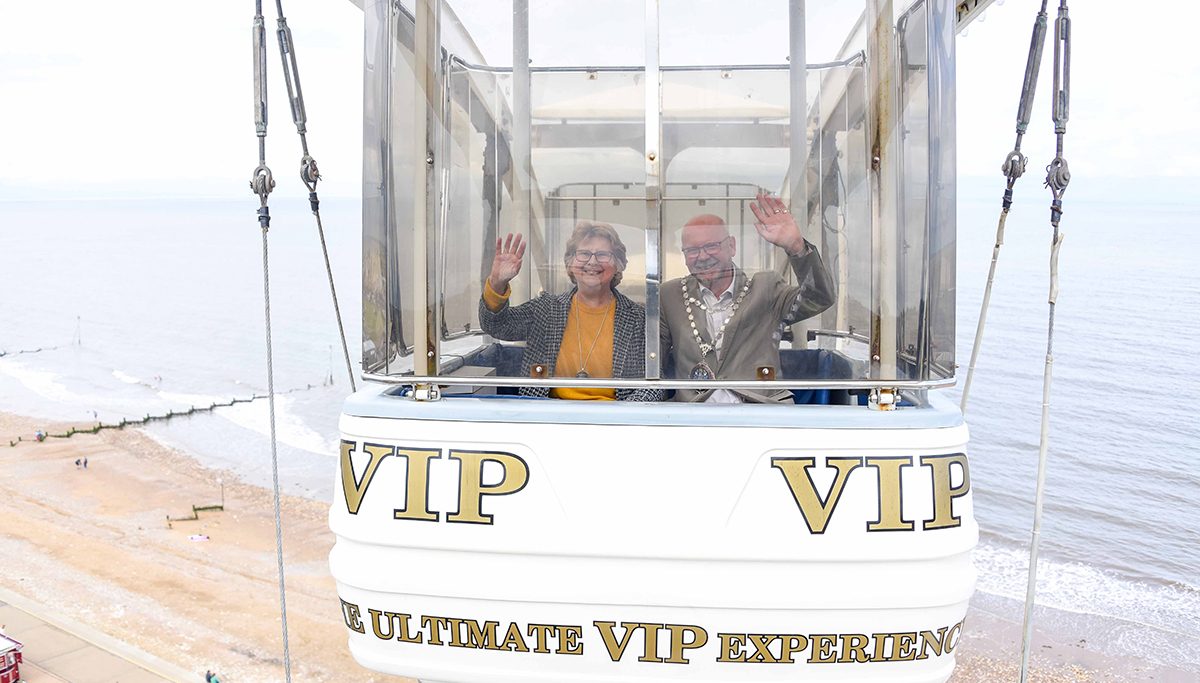 Hunstanton's Mayor riding high on the Hunstanton Eye