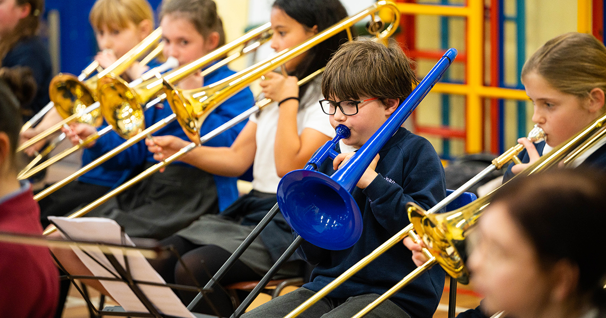Orchestra of 100 young musicians in West Norfolk