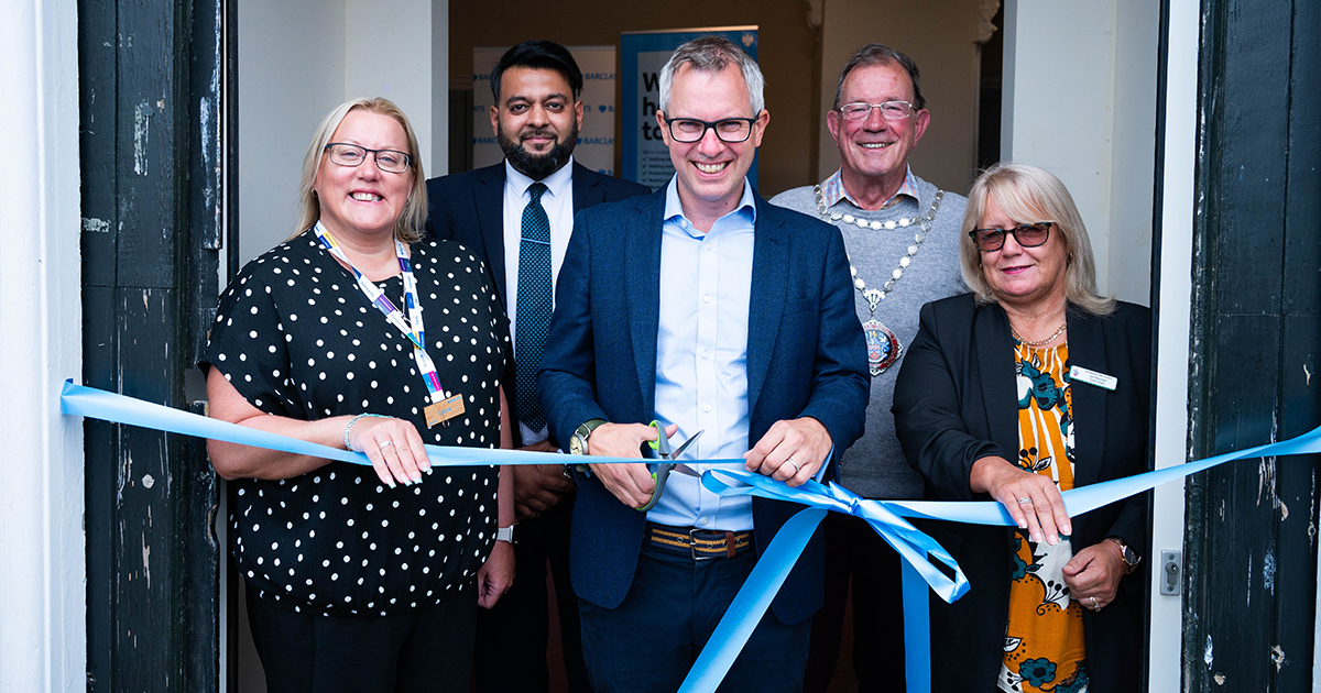 Official launch of Barclays Local site in Hunstanton with James Wild MP