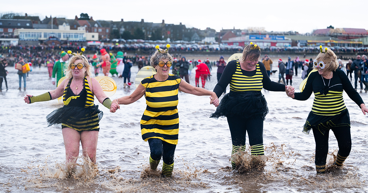 Thousands flock to Hunstanton for the annual Christmas Swim