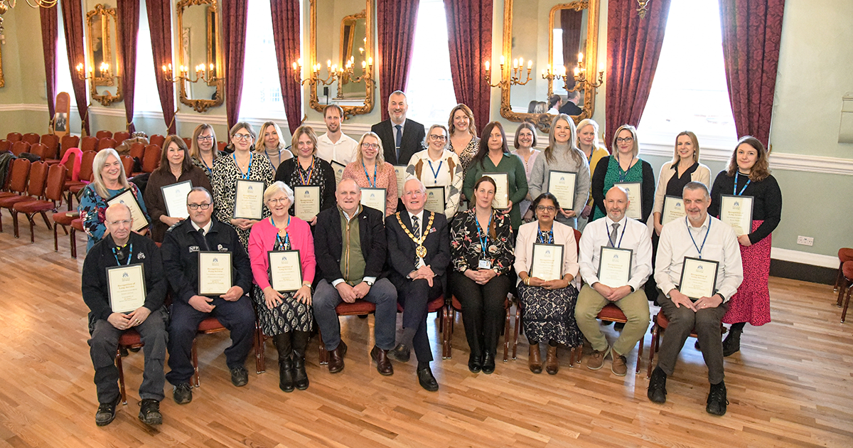 Staff recognised for their long serving commitment to the community