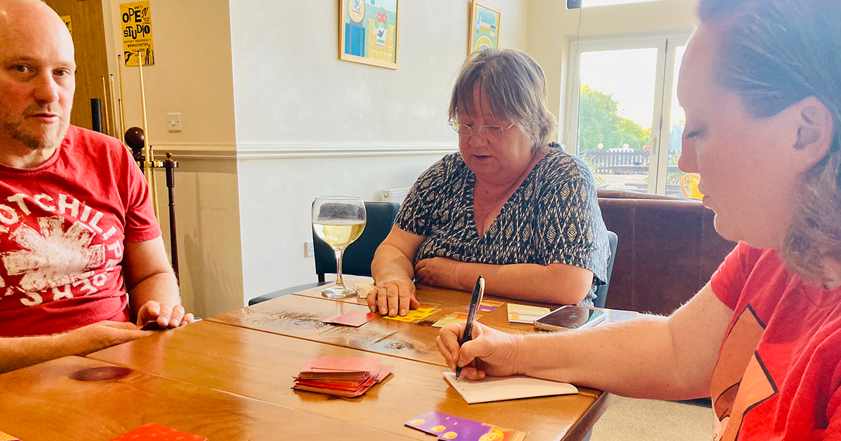 A deck-idedly good time at new games group in Brancaster!
