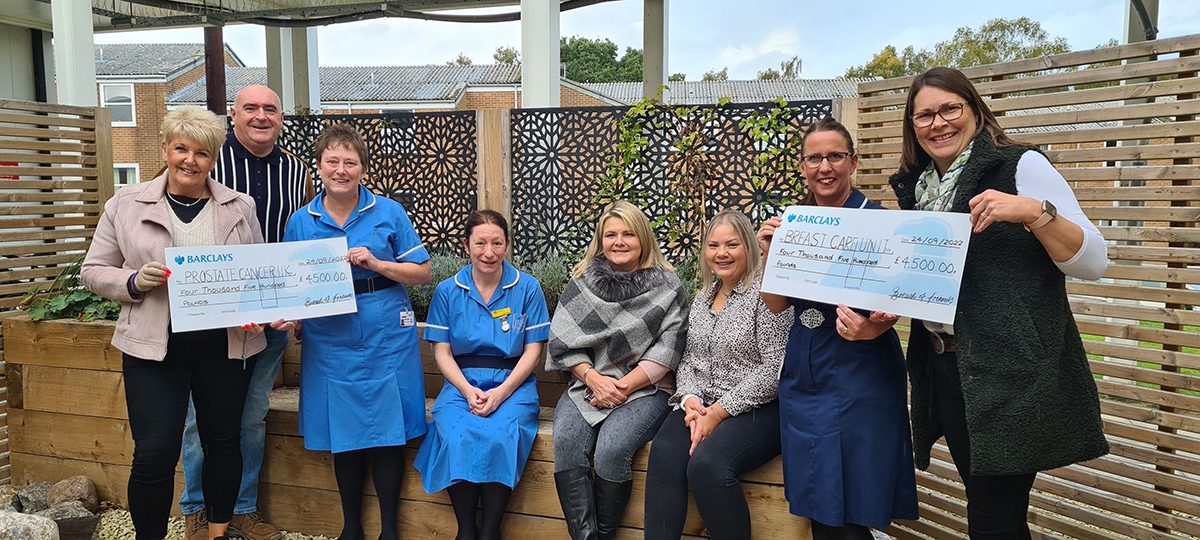 Breast of Friends Charity Ball raises £9,000 that has been shared between the QEH Breast Care Unit & Prostate Cancer UK