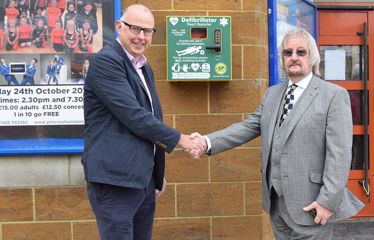 Defibrillator installed at Hunstanton's Princess Theatre