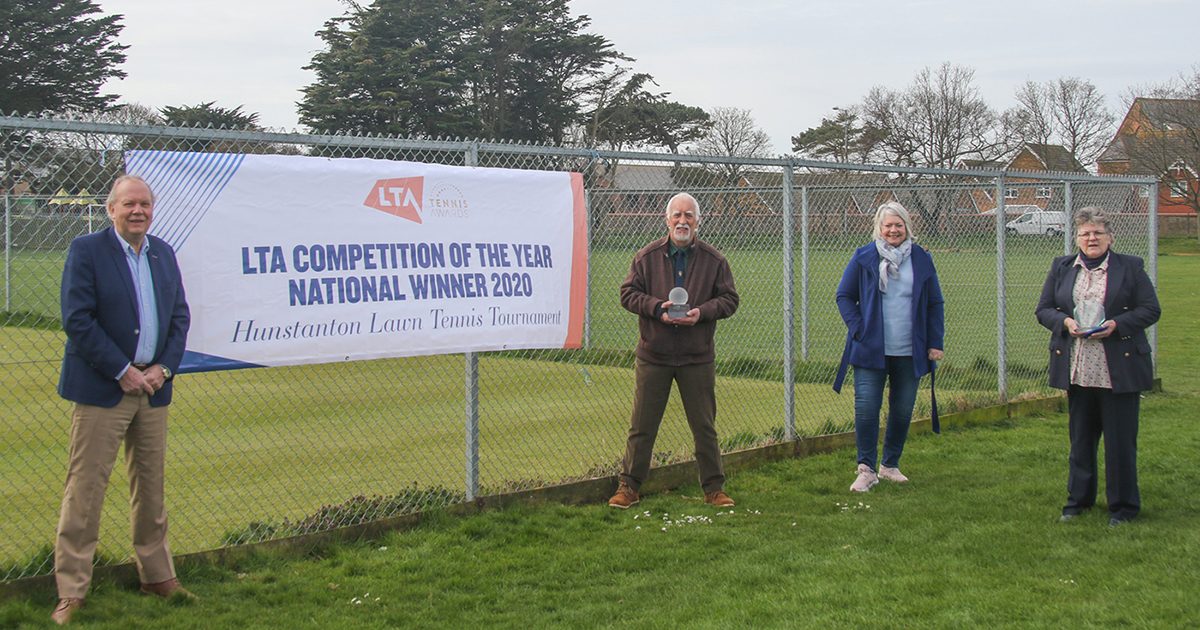 Hunstanton lawn tennis tournament and ‘Mr Hunstanton Tennis’ receive national awards