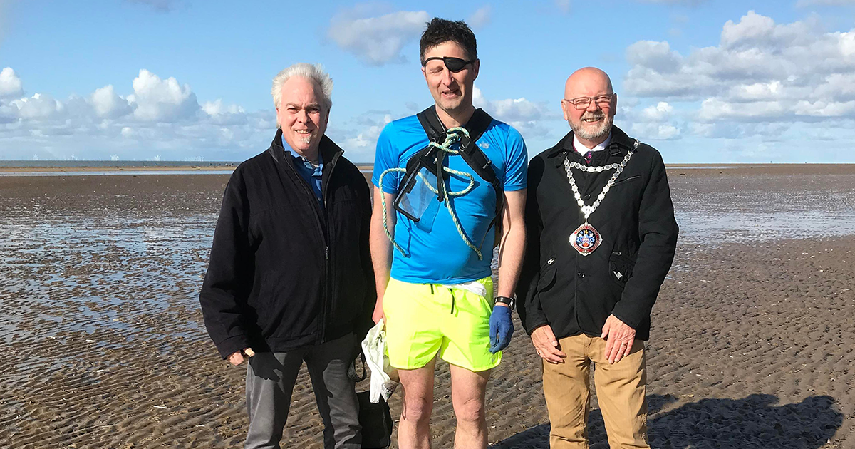 Coastline runner reaches Hunstanton