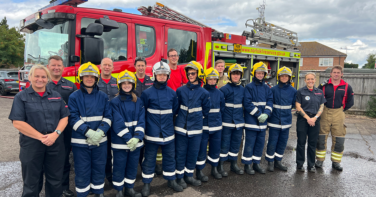 Fire and Rescue Service staff take on a 72-hour baton relay run through Norfolk for charity