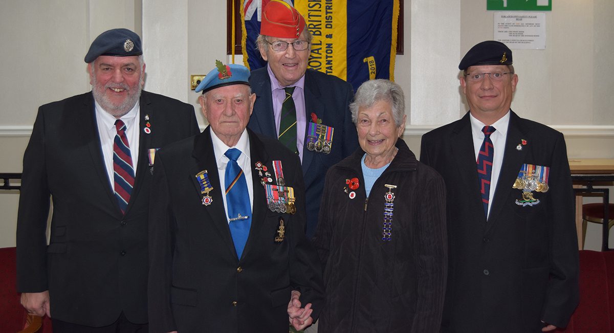 Couple’s combined 120 years of service recognised by Royal British Legion