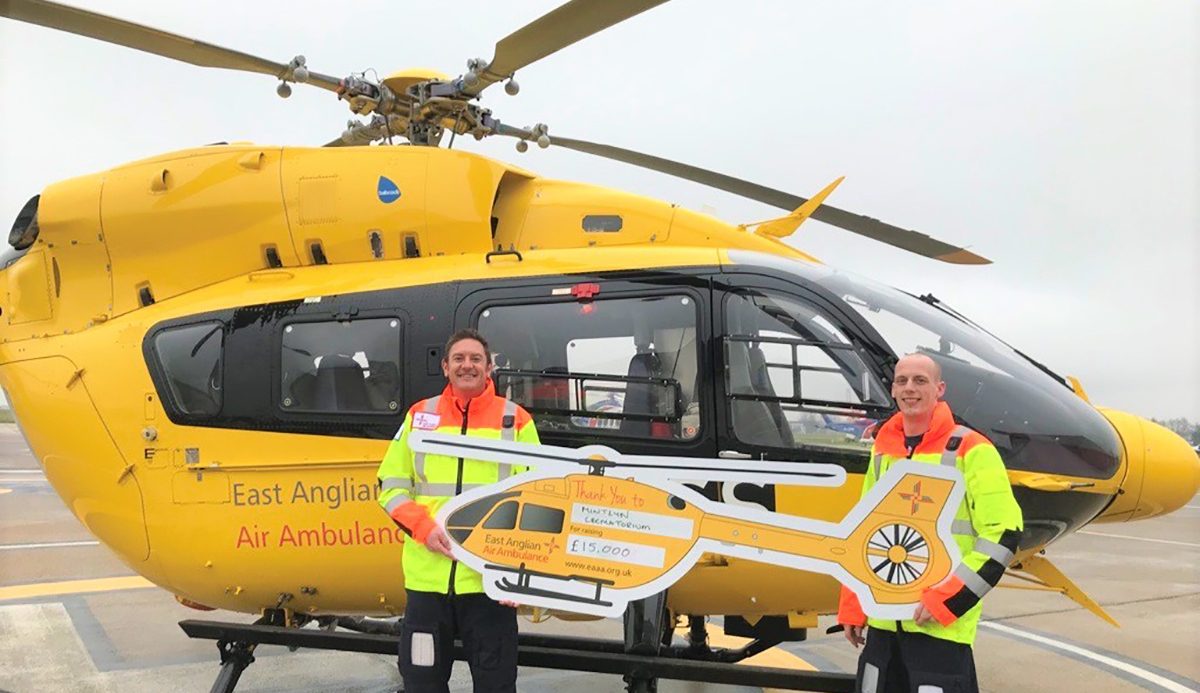 Crematorium makes largest ever donation to Air Ambulance