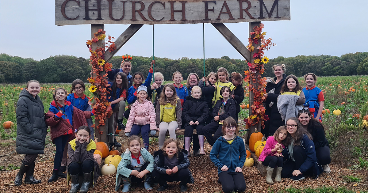 Pumpkin fun for Snettisham Brownies and Guides