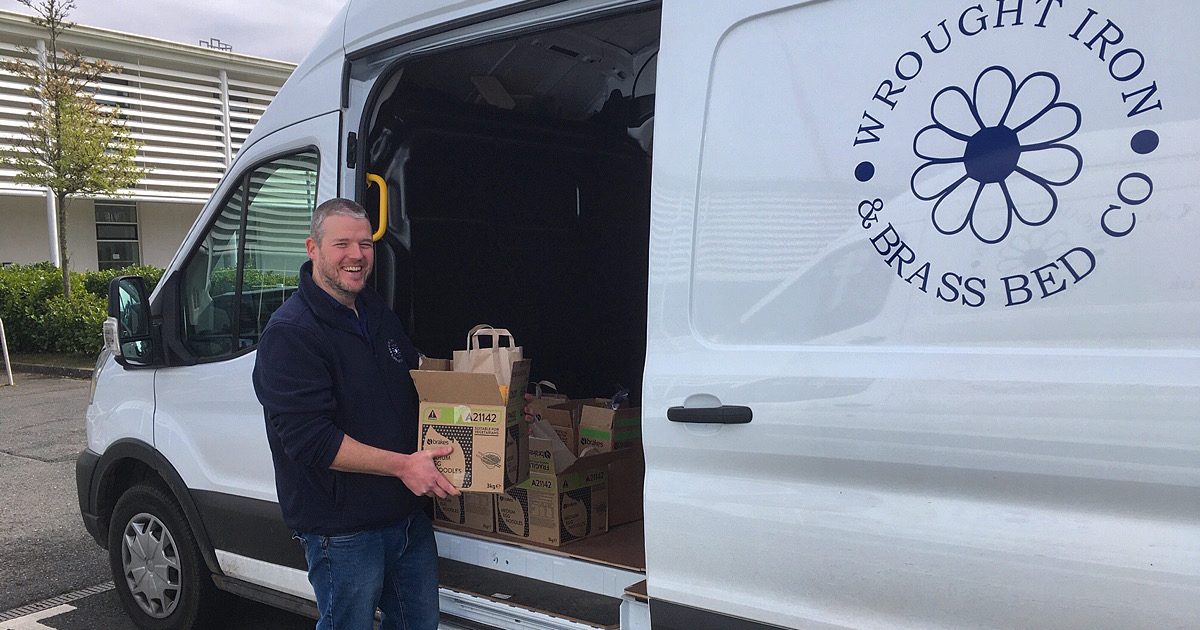 Norfolk family business, swap delivering hand crafted beds to essential food parcels