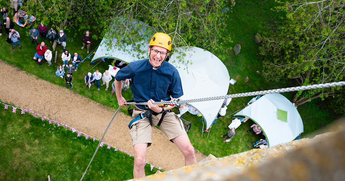 Hanging out with the Dersingham abseilers
