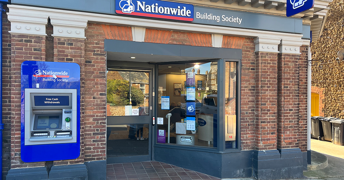 Nationwide in Hunstanton reduces face to face services to four days a week