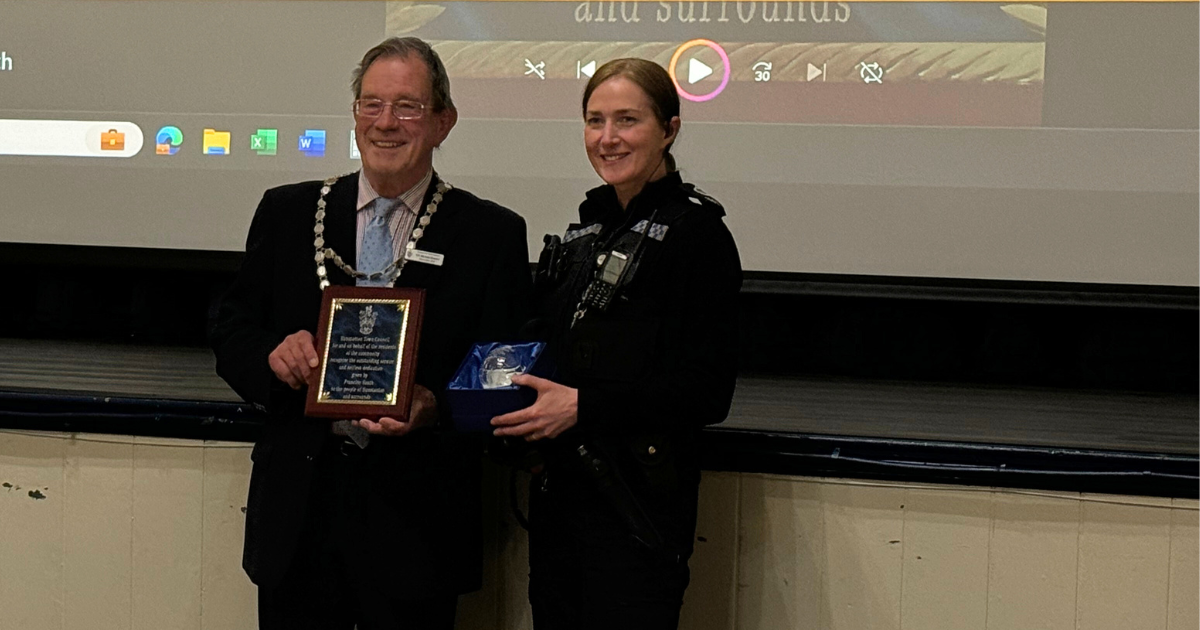 Retiring Police Constable from Norfolk Constabulary Receives Mayor's Award