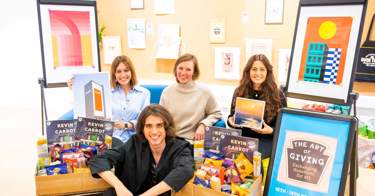 Foodbank to be boosted by project that sees art exchanged for donations